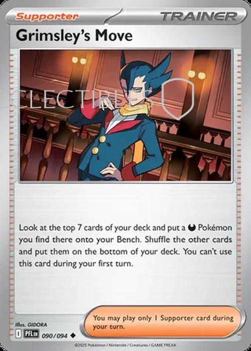 Pokemon Phantasmal Flames 090/094 Grimsleys Move  Reverse Holo