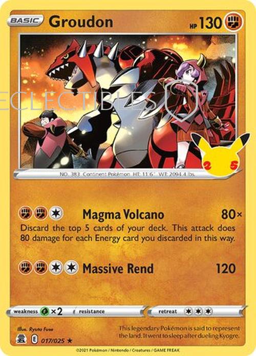 Pokemon Celebrations 017/25 Groudon