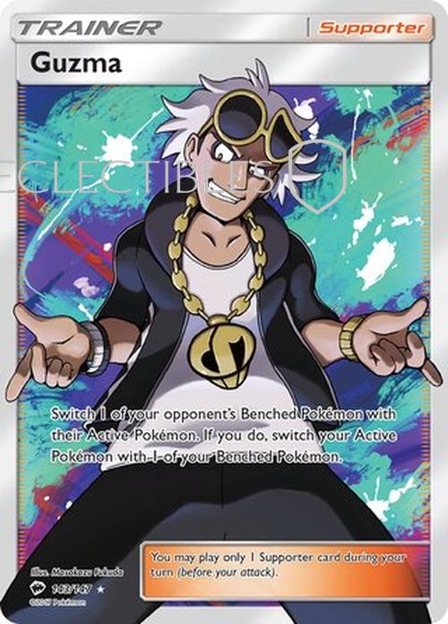 Pokemon Burning Shadows 143/147 Guzma Reverse Holo