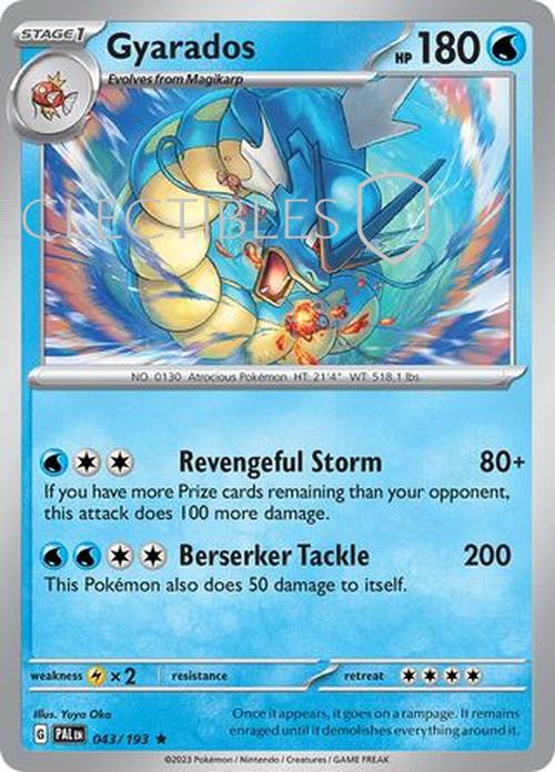 Pokemon Paldea Evolved  043/193 Gyarados  Holo