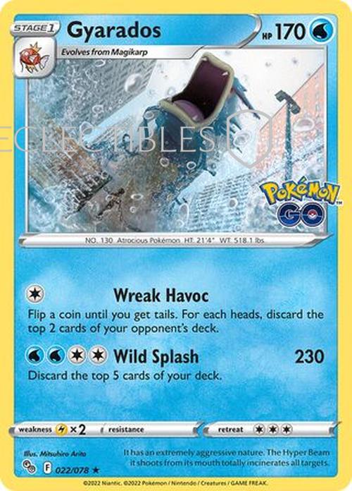 Pokemon Go 022/078 Gyarados  Reverse Holo