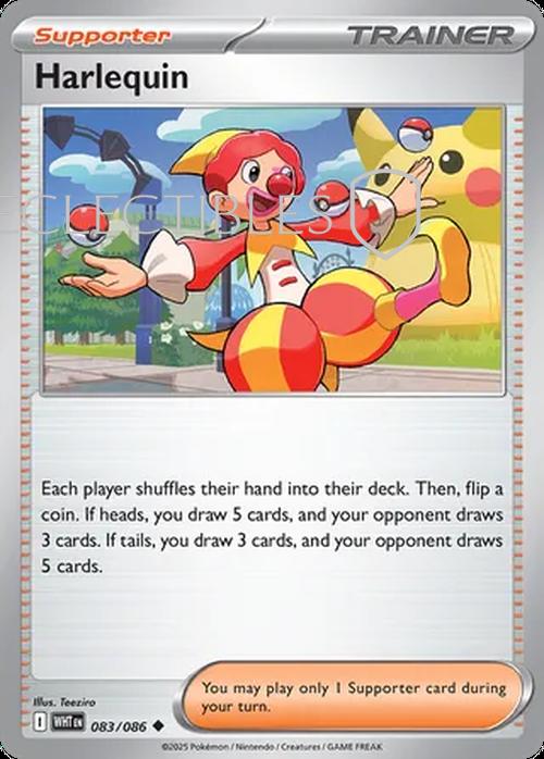 Pokemon White Flare 083/086 Harlequin  Reverse Holo