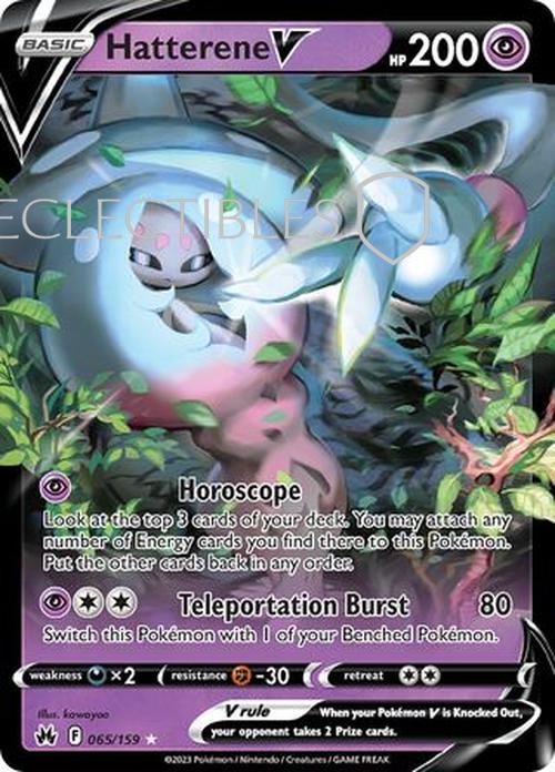 Pokemon Crown Zenith 065/159 Hatterene V