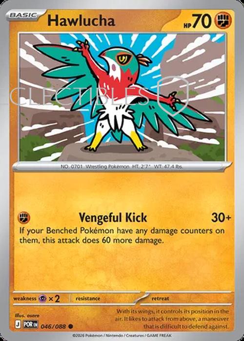 Pokemon Perfect Order 046/88 Hawlucha  Reverse Holo