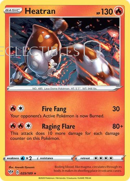 Pokemon Darkness Ablaze 025/189 Heatran Holo