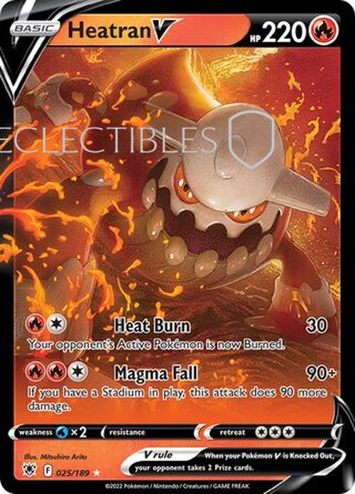 Pokemon Astral Radiance 025/189 Heatran V