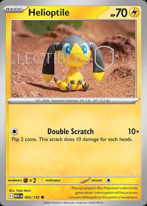 Pokemon Mega Evolutions 052/132 Helioptile  Reverse Holo