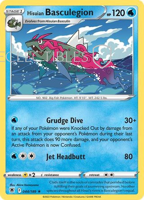 Pokemon Astral Radiance 044/189 Hisuian Basculegion  Reverse Holo