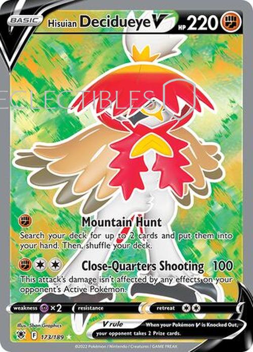 Pokemon Astral Radiance 173/189 Hisuian Decidueye V