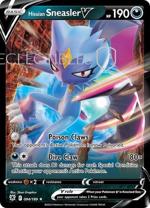 Pokemon Astral Radiance 094/189 Hisuian Sneasler V
