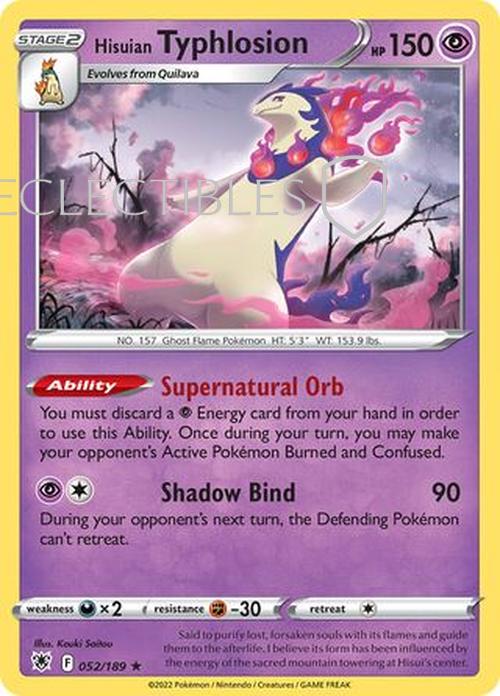 Pokemon Astral Radiance 052/189 Hisuian Typhlosion Holo