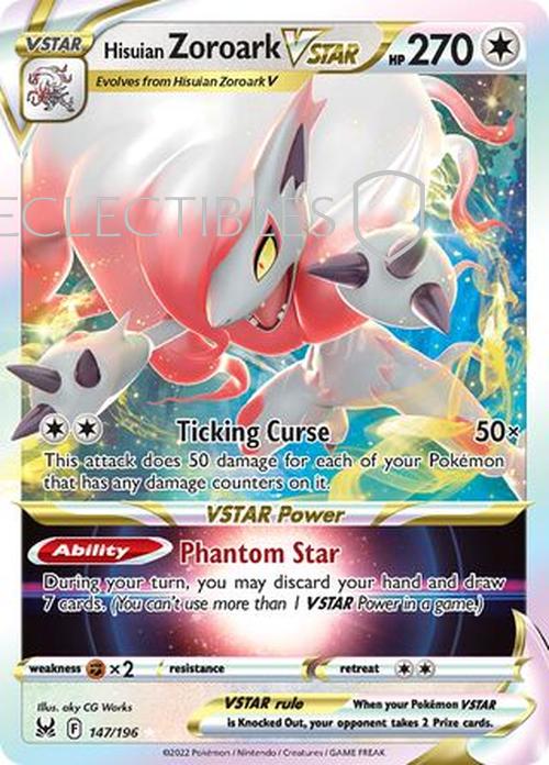 Pokemon Lost Origin 147/196 Hisuian Zoroark VSTAR