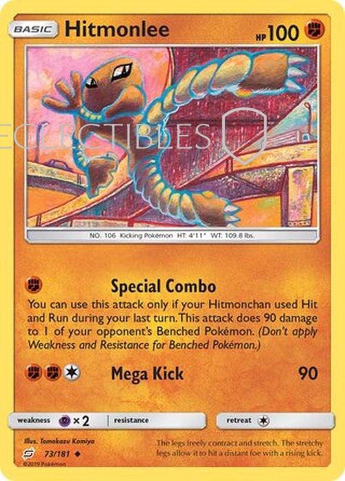 Pokemon Team up 073/181 Hitmonlee Reverse Holo