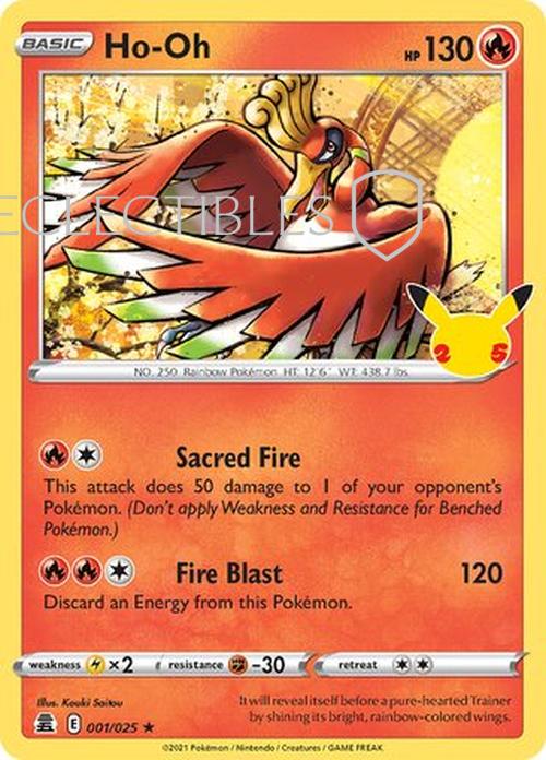 Pokemon Celebrations 001/25 HoOh