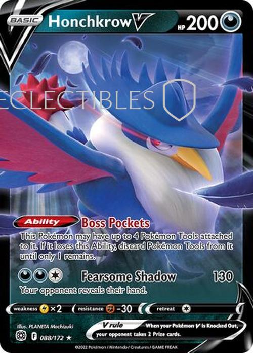 Pokemon Brilliant Stars 088/172 Honchkrow V