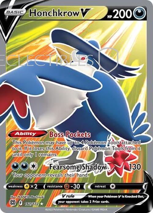 Pokemon Brilliant Stars 161/172 Honchkrow V