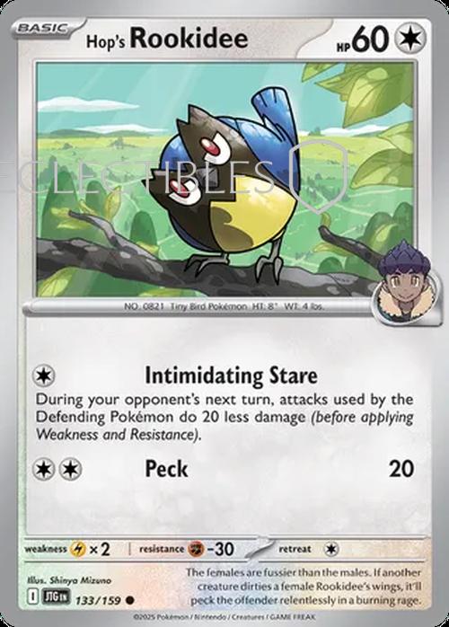 Pokemon Journey Together 133/159 Hops Rookidee Reverse Holo