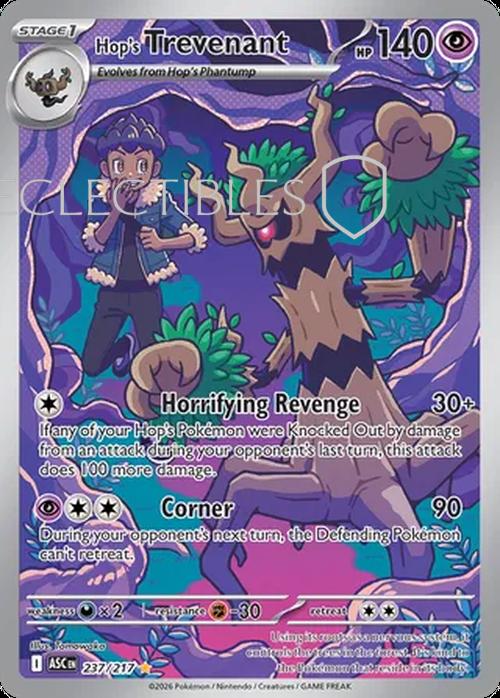 Pokemon Ascended Heroes 237/217 Hops Trevenant