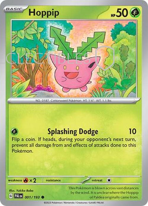 Pokemon Paldea Evolved  001/193 Hoppip  Reverse Holo