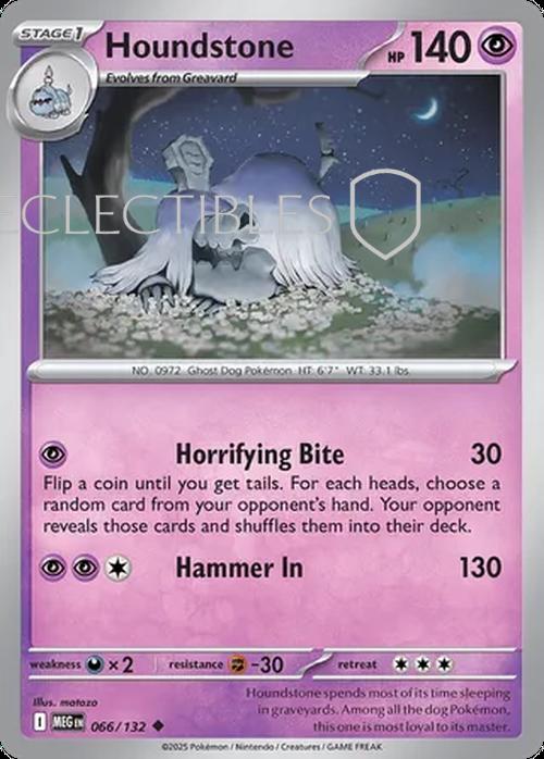 Pokemon Mega Evolutions 066/132 Houndstone  Reverse Holo