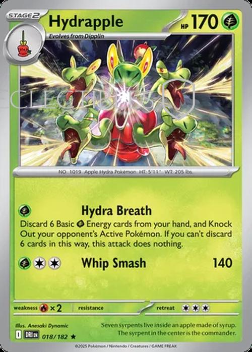 Pokemon Destined Rivals 018/182 Hydrapple Holo