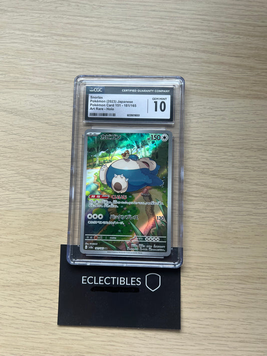 CGC 10 Pokemon Japanese 151 181/165 Snorlax