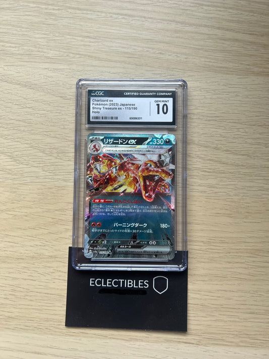 CGC 10 Pokemon Japanese Shiny Treasure ex 115/190 Charizard ex