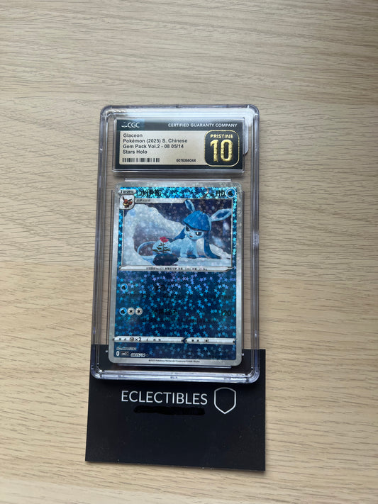 CGC 10 Pristine Glaceon Stars 805 Pokemon Chinese Gem Pack 2