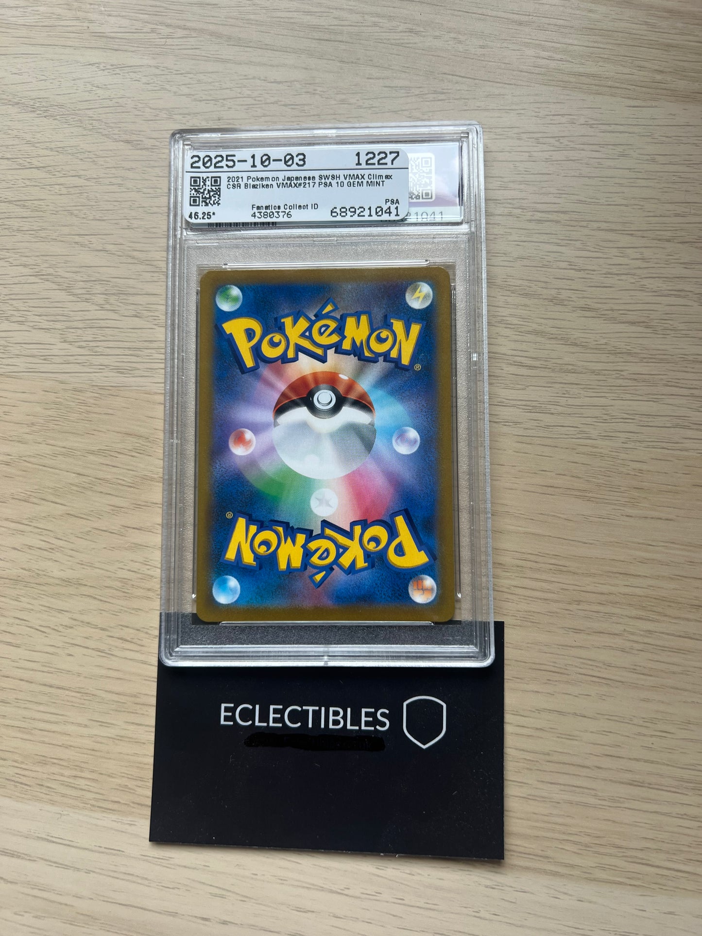 PSA 10 Pokemon Japanese VMAX Climax 217/184 Blaziken VMAX