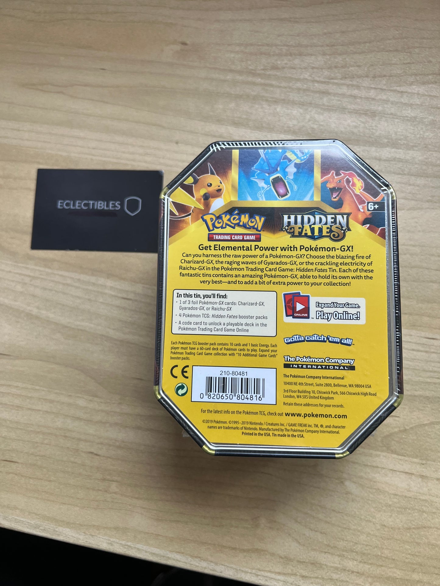 Pokemon Hidden Fates Gyarados GX Collector’s Tin