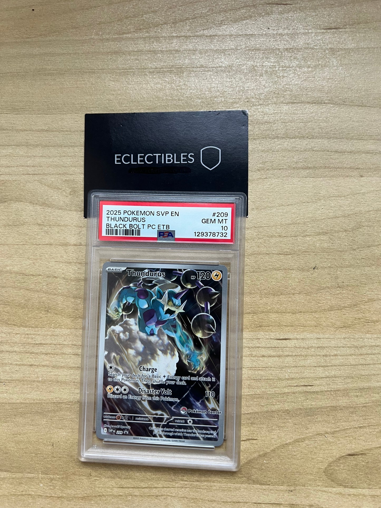 PSA 10 Pokemon Center SV Black Star Promos SV 209 Thundurus