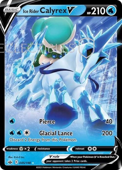 Pokemon Chilling reign 045/198 Ice Rider Calyrex V
