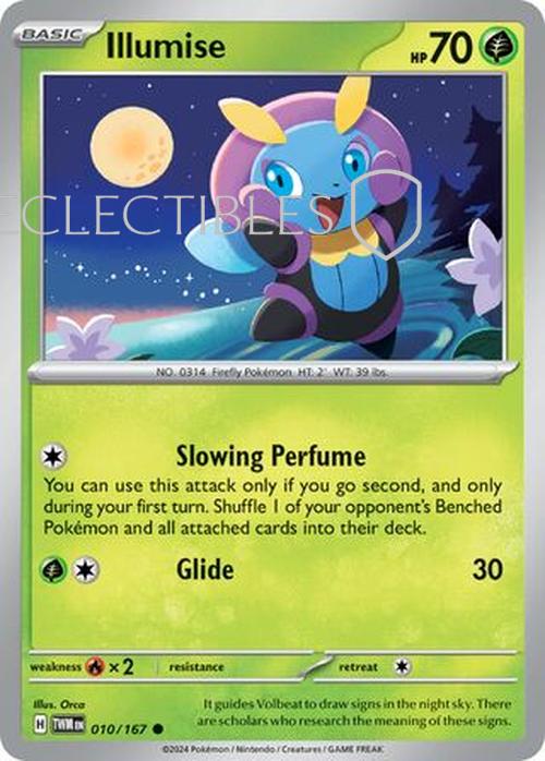 Pokemon Twilight Masquerade 010/167 Illumise  Reverse Holo