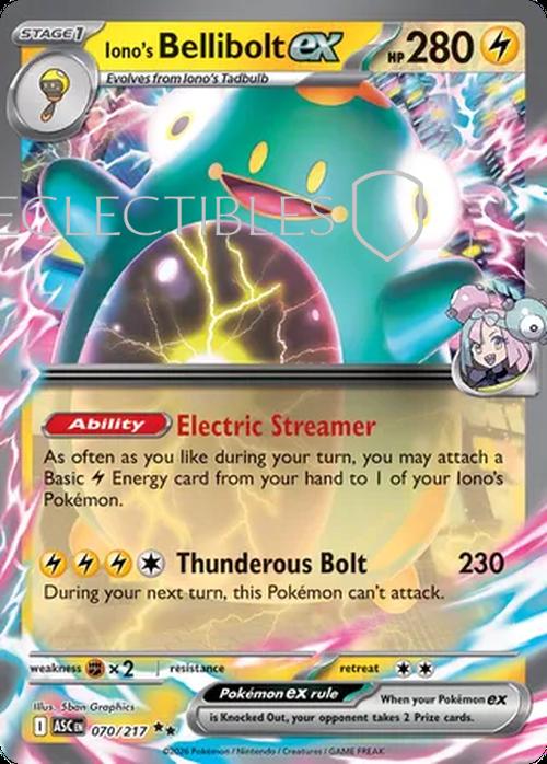 Pokemon Ascended Heroes 070/217 Ionos Bellibolt ex