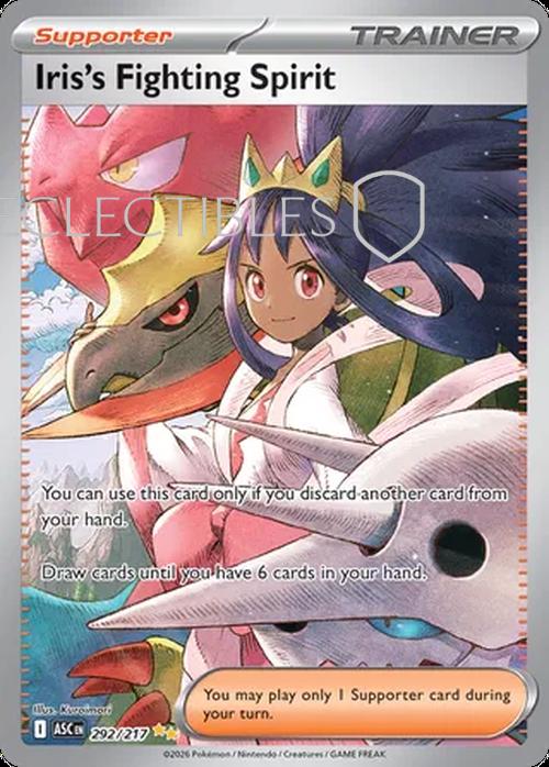 Pokemon Ascended Heroes 292/217 Iriss Fighting Spirit