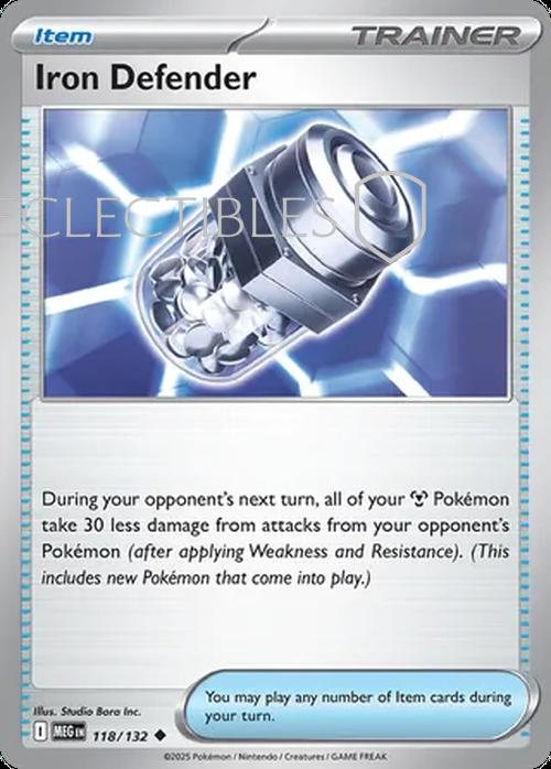 Pokemon Mega Evolutions 118/132 Iron Defender  Reverse Holo
