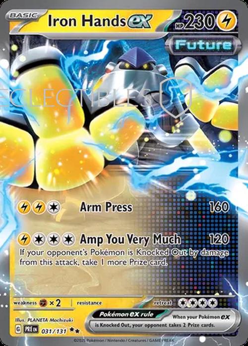 Pokemon Prismatic Evolutions 031/131 Iron Hands ex