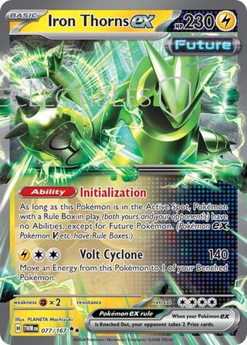 Pokemon Twilight Masquerade 077/167 Iron Thorns ex