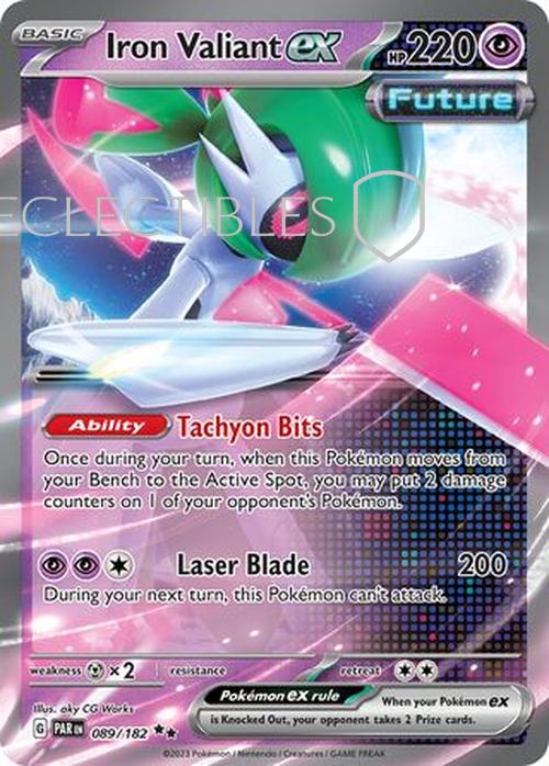 Pokemon Paradox Rift 089/182 Iron Valiant ex