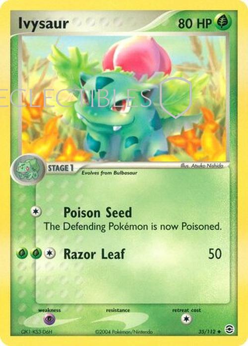 Pokemon EX FireRed & LeafGreen 035/112 Ivysaur Reverse Holo