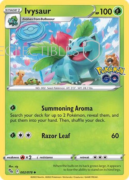 Pokemon Go 002/078 Ivysaur  Reverse Holo