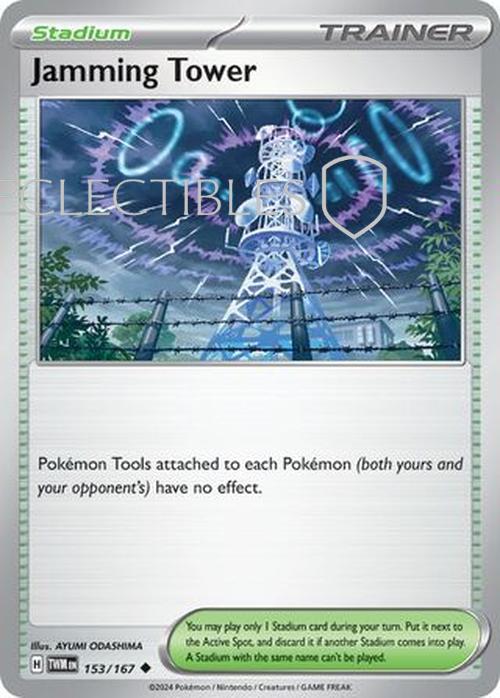 Pokemon Twilight Masquerade 153/167 Jamming Tower  Reverse Holo