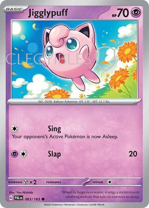 Pokemon Paldea Evolved  083/193 Jigglypuff  Reverse Holo