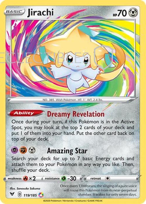 Pokemon Vivid Voltage 119/185 Jirachi Holo