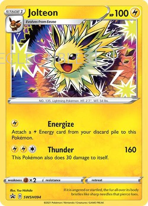 Pokemon SWSH Black Star Promos SWSH 094 Jolteon