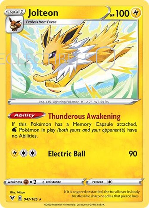 Pokemon Vivid Voltage 047/185 Jolteon Reverse Holo