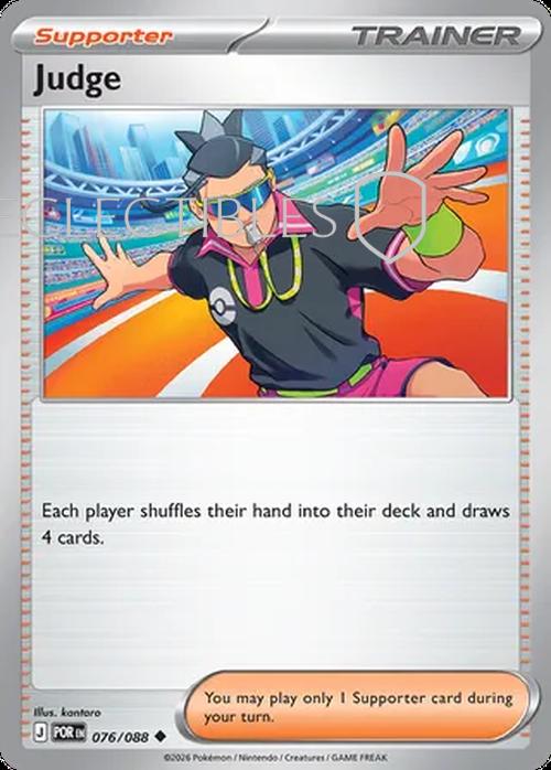 Pokemon Perfect Order 076/88 Judge  Reverse Holo