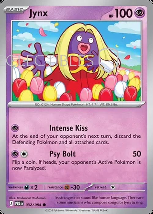 Pokemon pitch black 032/84 Jynx  Reverse Holo