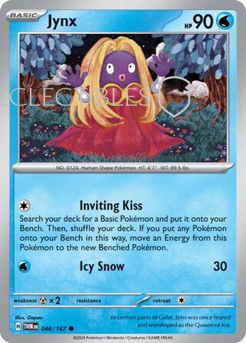 Pokemon Twilight Masquerade 046/167 Jynx  Reverse Holo