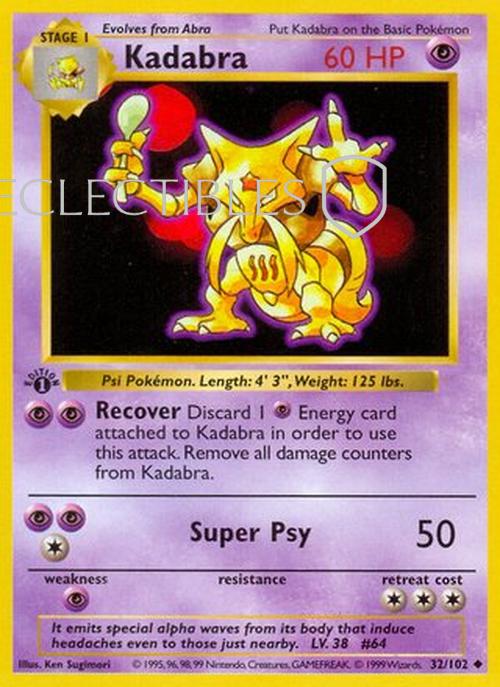 Pokemon Base Set 032/102 Kadabra